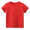 Little Boy Girl T-Shirt, Baby Casual Crew Neck Cotton Top Short Sleeve Solid Tee Shirt Basic DIY Tees Plain Shirt (Red,6-7T,6 Years,7 Years) view 1