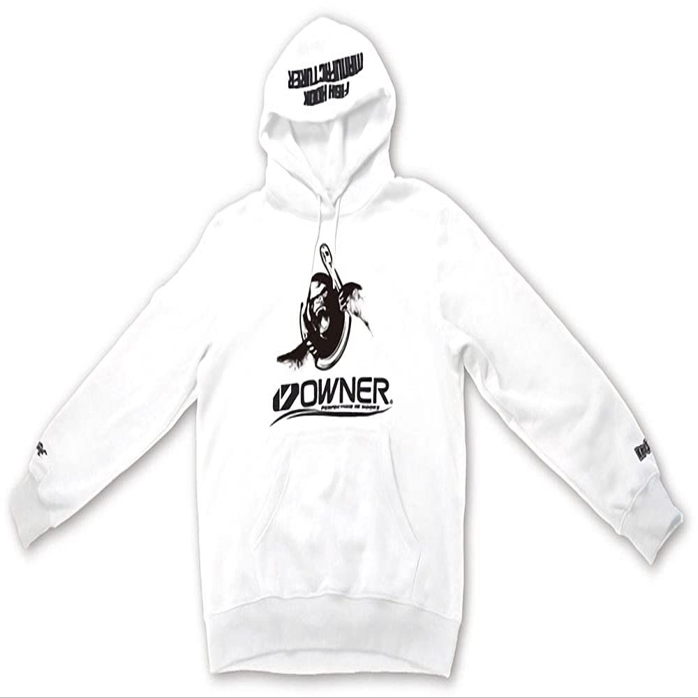 Owner Be Strong Hoodie, White, X-Large