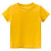 EISHOW Little Boy Girl T-Shirt, Baby Casual Crew Neck Cotton Top Short Sleeve Solid Tee Shirt Basic DIY Tees Plain Shirt (Yellow,4-5T,4 Years,5 Years) view 1