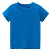 EISHOW Little Boy Girl T-Shirt, Baby Casual Crew Neck Cotton Top Short Sleeve Solid Tee Shirt Basic DIY Tees Plain Shirt (Color Blue,2-3T,2 Years,3 Years) view 1