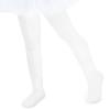 Baby Tights 3T - White Stockings for Toddler Girls, Ballet Tights view 1