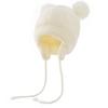 Baby Hat Winter Warm Pom Pom Hats Knit Earflap Cap Beanie Cute Bear Todder for Boys Girls (White) view 2
