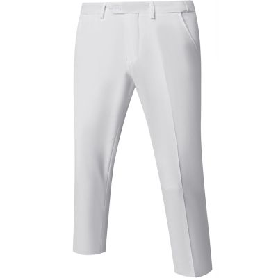 YND Men's Business Suit Pants Slim Fit Flex Flat Front Pant, White, Large