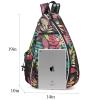 Sucipi Pickleball Bag - Men's -Women's Pickleball Backpack, Adjustable Sling Bag w/Fence Hook/Large Capacity/Safety Pocket-Red Leaf view 2