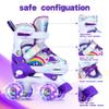 SHDSL Girls Roller Skates for Kids Beginners, Adjustable Roller Skates with All Light Up Wheels, Roller Skate for Girls Shine Fun Illuminating Roller Skate for Boys Beginners patines para nias view 3