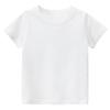 EISHOW Little Boy Girl T-Shirt, Baby Casual Crew Neck Cotton Top Short Sleeve Solid Tee Shirt Basic DIY Tees Plain Shirt (White,3-4T,3 Years,4 Years) view 1