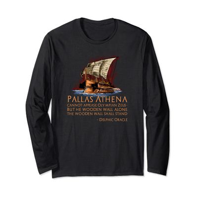 Ancient Greek History - Battle Of Salamis - Delphic Oracle Long Sleeve T-Shirt