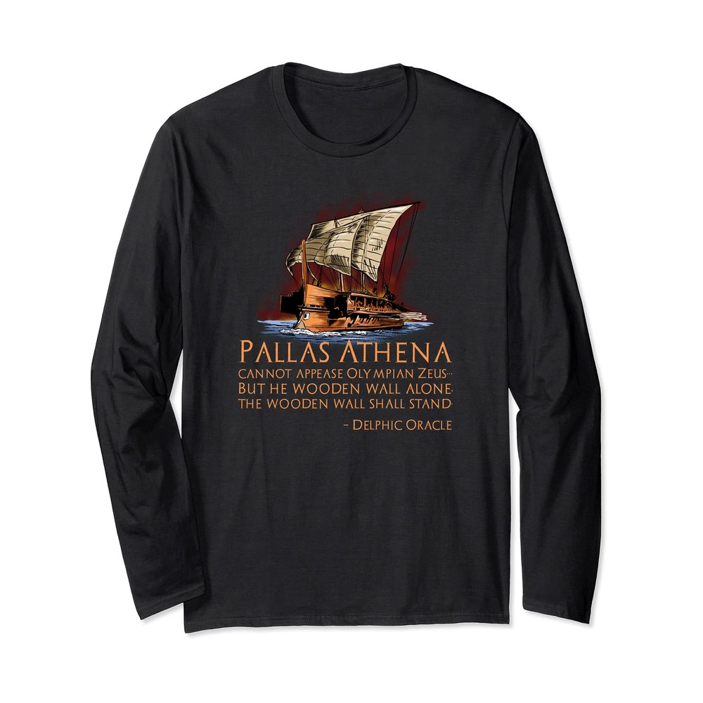 Ancient Greek History - Battle Of Salamis - Delphic Oracle Long Sleeve T-Shirt