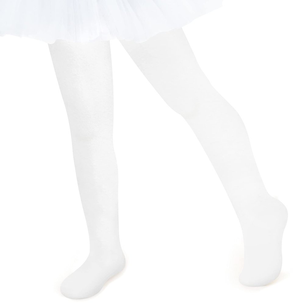 Girls White Tights 4-6 for Toddler Ballet and Dance