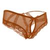 SUKIRIYA Womens lace briefs sexy panties with cage back (Chocolate Brown, 1X/2X) view 2
