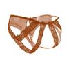 SUKIRIYA Womens lace briefs sexy panties with cage back (Chocolate Brown, 1X/2X) view 3