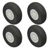 Auniwaig 50mm Diameter RC Model Plane Aircraft Foam Wheel Replacement Black and White 4PCS view 1