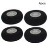 Auniwaig 50mm Diameter RC Model Plane Aircraft Foam Wheel Replacement Black and White 4PCS view 4