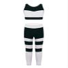 Hansber Kids Girls 2 Piece Gym/Yoga/Dance/Sports Crop Top with Legggings Tracksuit Running Workout Outfits Activewear White 10 view 1