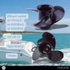 Asaki Propeller 9x10-1/2 Compatible with Mercury 6-15 hp Outboard 48-828158A12 828158A12 view 3