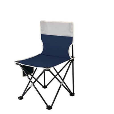 Ultralight Camping Chair Portable Folding Chair, Heavy-Duty Support 330 Pounds, with Storage BagBlue Beach Chair (Color : Blue, Size : 36 * 36 * 56CM)