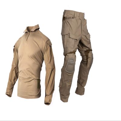 Emerson Airsoft Tactical BDU Military Suit Combat Gen3 Uniform Shirt Pants Coyote Brown (Small)