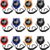 TOODOO 12 Pack Multi Function Digital Stopwatch Timer Bulk Sports Stopwatch with Lanyard Plastic Display Waterproof Date Time Alarm Timer for Coaches Fitness Referees(Black Blue Red Orange) view 1