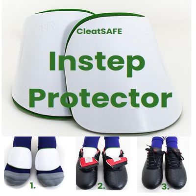 CleatSafe Instep Protector  Foot (Metatarsal) Protection for Cleat Sports | Reduce Instep Pain & Prevent Injuries | Lightweight, Comfortable Fit | Essential Gear for Soccer, Rugby, Field Hockey, etc