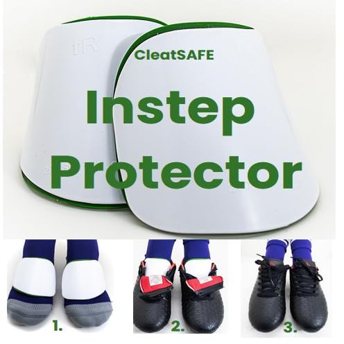 CleatSafe Instep Protector  Foot (Metatarsal) Protection for Cleat Sports | Reduce Instep Pain & Prevent Injuries | Lightweight, Comfortable Fit | Essential Gear for Soccer, Rugby, Field Hockey, etc