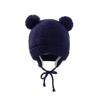Familyhouse Baby Hat Winter Warm Pom Pom Hats Knit Earflap Cap Beanie Cute Bear Todder for Boys Girls (Navy Blue) view 1