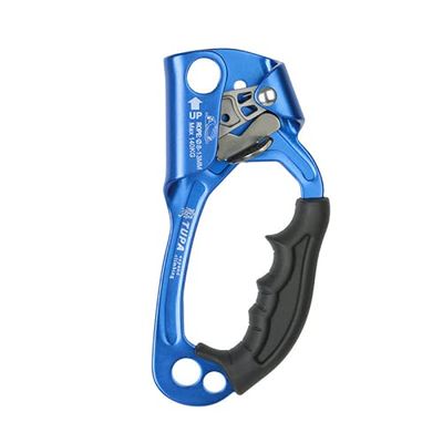 DDER Outdoor Mountaineering Rock Climbing Rope Clamp Professional Hand Ascender Rappelling Gear Equipment Rope Clamp (Blue)