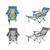 Camping Chair Adjustable Folding Chair with Pedal Net Cup HolderHeavy-Duty Support 286 Lbs,Can Sit and Lie Down Beach Chair (Color : B) view 4