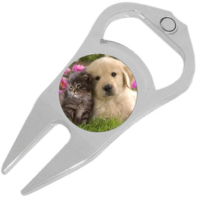 NewCharms Puppy Kitty Golf Ball Marker Divot Repair Tool Bottle Opener