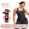 FeelinGirl Waist Trainer for Women Tummy Control Trimmer Belt One Size Waist Cincher Snatch Bandage Wrap Plus Size Body Shaper Black view 2