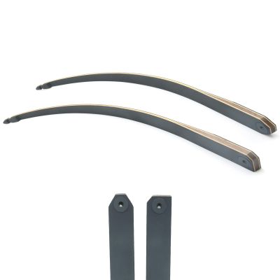 OBTOUTDOOR Original Black Hunter Takedown Longbow Limbs Only Replacement Bamboo Core 20-60lbs for 60" Right Hand Bow (60lbs)