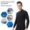 REALON Wetsuits Top Jacket Women Men 2mm Neoprene Long Sleeve Shirt 3mm Front Zipper Vest Wet Suit Keep Warm for Adult Youth Kids Diving Surf Swim Water Sports view 2