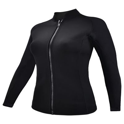 REALON Wetsuits Top Jacket Women Men 2mm Neoprene Long Sleeve Shirt 3mm Front Zipper Vest Wet Suit Keep Warm for Adult Youth Kids Diving Surf Swim Water Sports