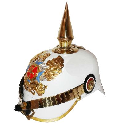 Retro Pickelhaube for Sale WW2 Helmets German Prussian Pickelhaube Memorabilia Helmet White