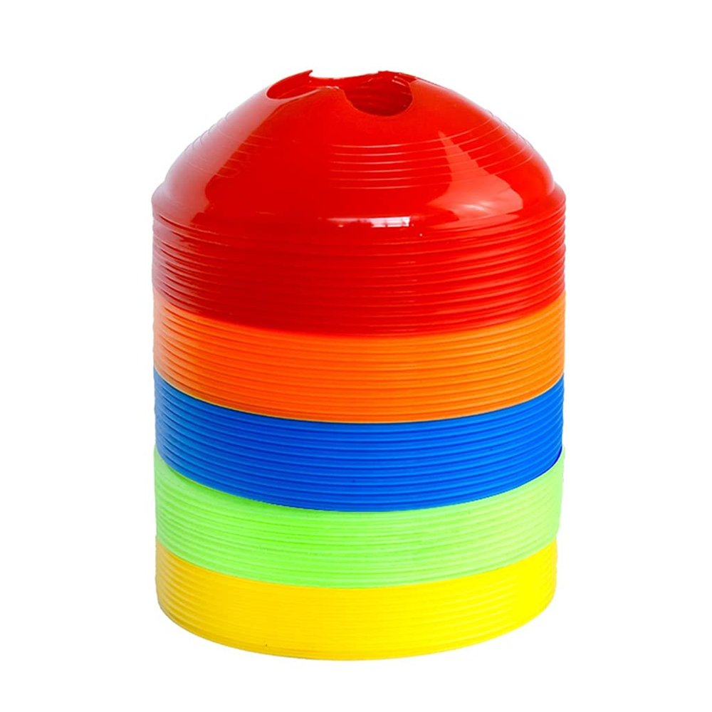 Agility Training Cone Pack of 50 Disc Cones, Soft Plastic Football, Basketball Agility Training Cone, Not Easily Deformed (Color : 50pcs)