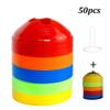 Agility Training Cone Pack of 50 Disc Cones, Soft Plastic Football, Basketball Agility Training Cone, Not Easily Deformed (Color : 50pcs) view 2