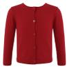 Hularka Kids Girls Solid Color Knit Cardigan Sweaters Open Front Shrug Bolero Cardigan Coats for Casual Daily Red 18-24 Months view 1