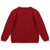 Hularka Kids Girls Solid Color Knit Cardigan Sweaters Open Front Shrug Bolero Cardigan Coats for Casual Daily Red 18-24 Months view 4