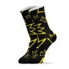 Ronda Thornton Unisex Dress Crew Socks Basquiat Crown Calf Socks Cushioning Athletic Casual Socks Funny Pattern Novelty Socks Winter Socks Fun Gifts,One Size view 1