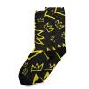 Ronda Thornton Unisex Dress Crew Socks Basquiat Crown Calf Socks Cushioning Athletic Casual Socks Funny Pattern Novelty Socks Winter Socks Fun Gifts,One Size view 2