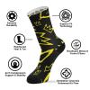 Ronda Thornton Unisex Dress Crew Socks Basquiat Crown Calf Socks Cushioning Athletic Casual Socks Funny Pattern Novelty Socks Winter Socks Fun Gifts,One Size view 3