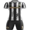 ORKY Men Soccer Jersey, Custom Made Name Number Shirt for Kids Season Tournament, Quick Dry Football Team Uniform(Black/White 140CM) view 1
