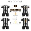 ORKY Men Soccer Jersey, Custom Made Name Number Shirt for Kids Season Tournament, Quick Dry Football Team Uniform(Black/White 140CM) view 2