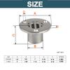 Ayunwei 316 Stainless Steel Boat Floor Deck Drain, Through Hull Deck Drain for Yacht Kayak or Bathroom Drain Supplies of 2 Pcs (7/8 inch) view 4