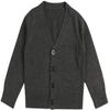 1-7T Little Boys Girls Cotton Knit Sweater V Neck Long Sleeve Cardigan Solid Button Sweaters Outwear School Uniforms (Dark Gray,3-4T,3 Years,4 Years) view 1