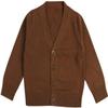 1-7T Little Boys Girls Cotton Knit Sweater V Neck Long Sleeve Cardigan Solid Button Sweaters Outwear School Uniforms (Chocolate,4-5T,4 Years,5 Years) view 1