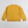 1-7T Little Boys Girls Cotton Knit Sweater V Neck Long Sleeve Cardigan Solid Button Sweaters Outwear School Uniforms (Yellow,12-18 Months,12 Months,18 Months) view 2