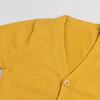 1-7T Little Boys Girls Cotton Knit Sweater V Neck Long Sleeve Cardigan Solid Button Sweaters Outwear School Uniforms (Yellow,12-18 Months,12 Months,18 Months) view 4
