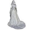 SHOPESSA Women's Gothic Dress with Hood Medieval Costume Corset Renaissance Dress Cosplay Vintage Victorian Ball Gowns view 3