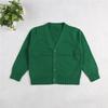 1-7T Little Boys Girls Cotton Knit Sweater V Neck Long Sleeve Cardigan Solid Button Sweaters Outwear School Uniforms (Green,5-6T,5 Years,6 Years) view 2