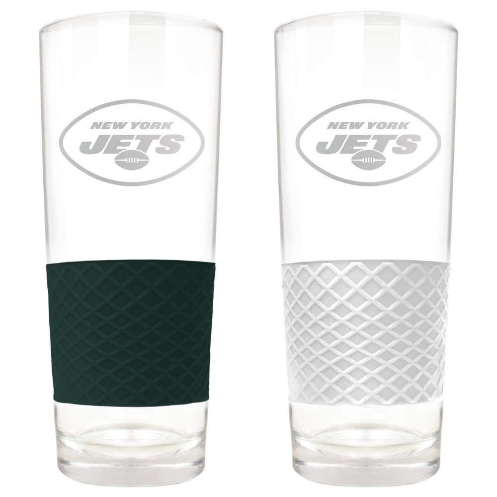 Great American Products New York Jets 22oz. Logo Score Pint Glass Two-Piece Set